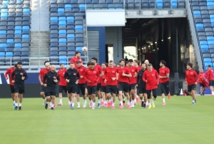 A Milli Futbol Takımı, Los Angeles'taki ilk antrenmanını yaptı