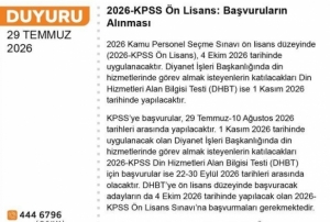 KPSS Ön Lisans başvuruları başladı