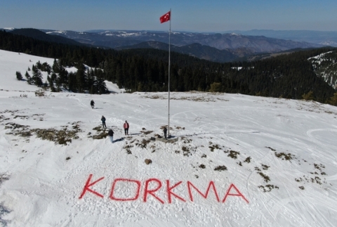 Ilgaz Da��'n�n zirvesinde anlaml� anma