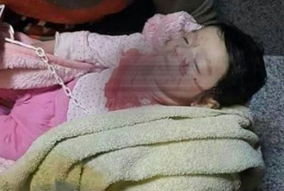 Cizrede atma ortasnda kalan 3 aylk bebek ile dedesi ld