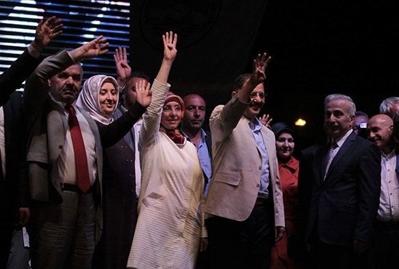 Kayseri Cumhurbaşkanı’nın konuşmasını coşkuyla dinledi