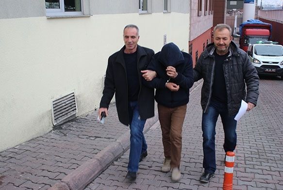Gaspçı polis ekiplerinden kaçamadı