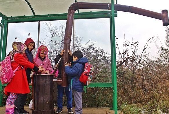 ocuklar mesin diye otobs durana soba kurdu