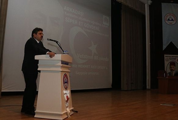 Milli Şair, ölümünün 80.yıldönümünde ERÜ’de anıldı