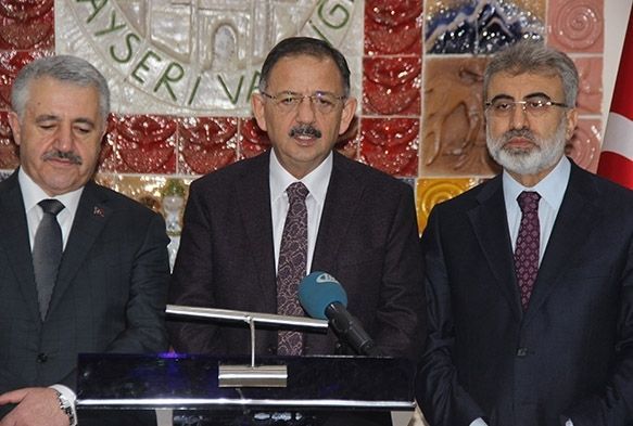 Bakan Özhaseki ve Arslan Kayseri’de