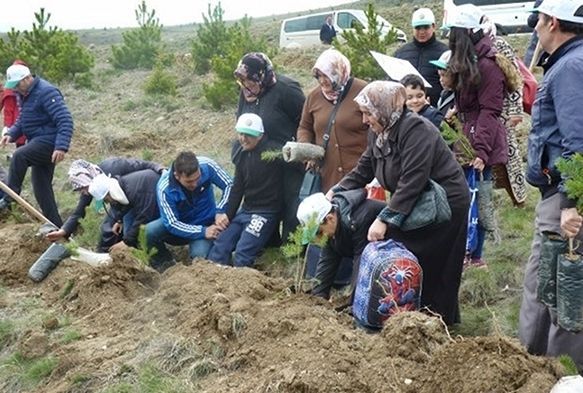 Otizm Farkındalık Ormanı'na 1000 adet fidan dikildi