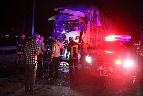 Kayseri'de trafik kazası: 1 yaralı