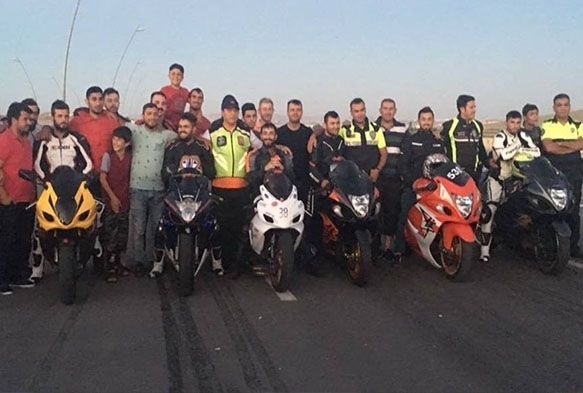 Kayserili moto drag yarışçıları Konya yolcusu