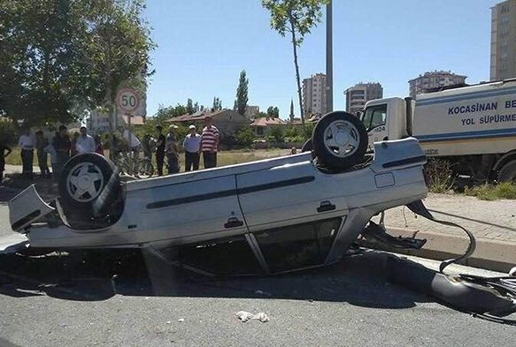 Kayseri'de trafik kazası: 4 yaralı