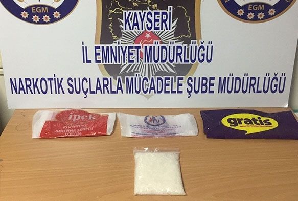Kayseri'de uyuşturucu operasyonu: 1 gözaltı