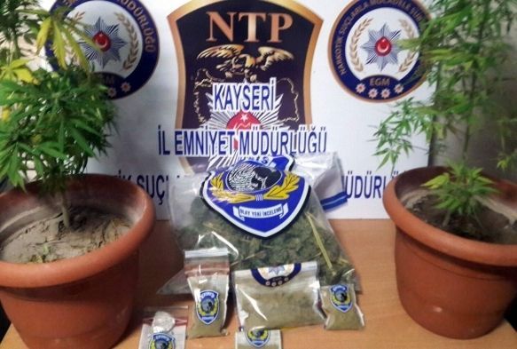Kayseri'de uyuşturucu operasyonu: 1 gözaltı