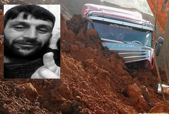 Madende göçük: 1 ölü