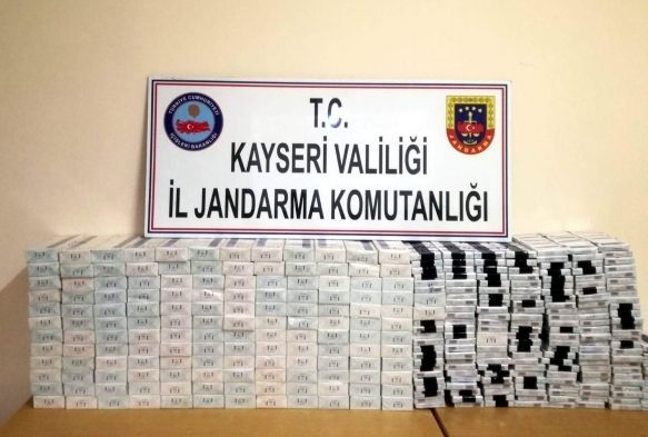 2 bin 750 paket kaçak sigara ele geçirildi