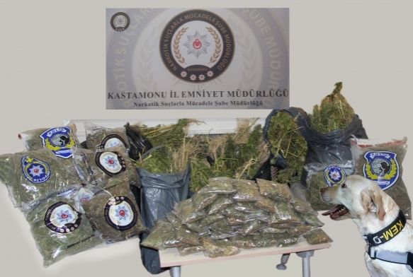50 kilo kubar esrar maddesi ele geirildi