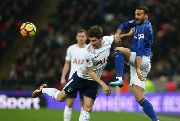Cenk Tosun, Evertondaki ilk manda gz doldurdu
