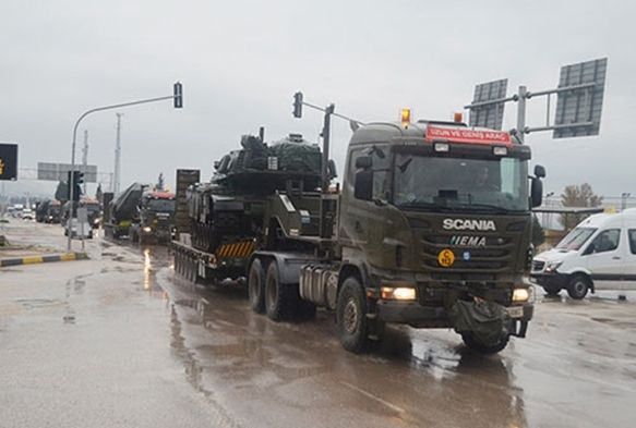 Afrin iin tank sevkiyatlar sryor