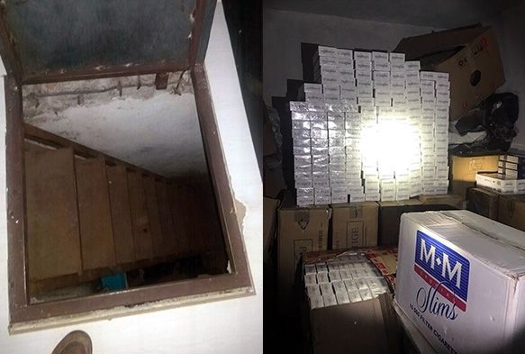 Yatak odasındaki gizli geçit kaçak sigaralara çıktı