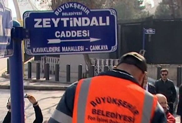 ABD Bykelilii nndeki caddenin ismi 'Zeytin Dal Caddesi' oldu