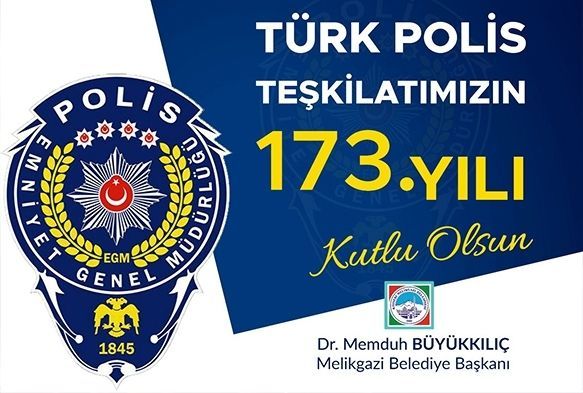 Bykkl'tan Trk Polis Tekilat'nn kurulu yl dnm mesaj