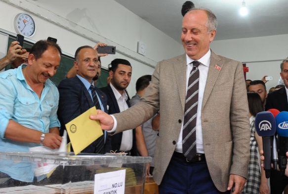 Cumhurbakan aday Muharrem nce memleketi Yalovada oy kulland