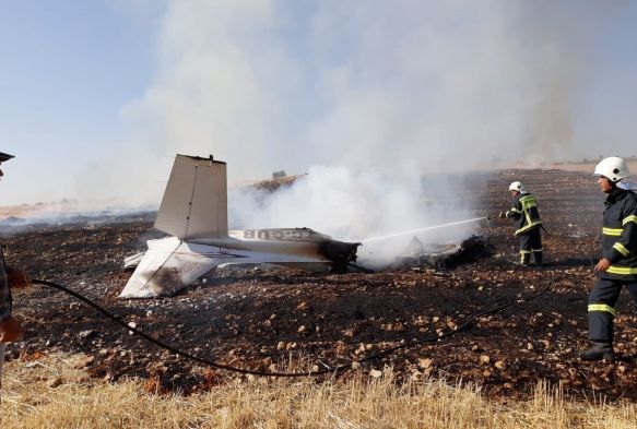 Adyaman'da eitim ua dt! Pilot hayatn kaybetti