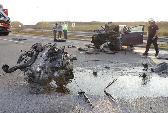 Kuzey Marmara otoyolunda feci kaza: 1'i ar 2 yaral