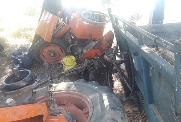 Traktr arampole utu: 2 kii hayatn kaybetti, 3 hayvan telef oldu