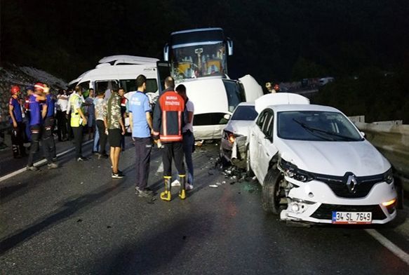 negl'de feci kaza: 1 l, 15 yaral