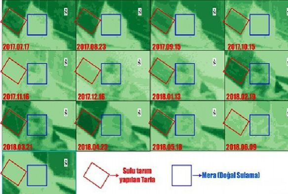Kaak elektrik ile sulanan alanlar rengini byle belli ediyor