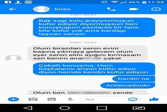 Facebook yorumu kanl bitti