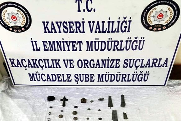 Kayseri'de tarihi eser operasyonu
