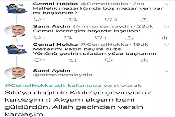 Bakanla gldren mezar diyalog