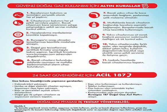 Gvenli doal gaz iin 11 altn kural