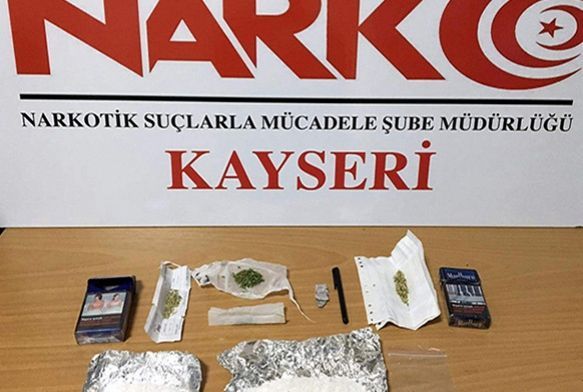 Kayseri'de uyuşturucu operasyonu: 2 gözaltı