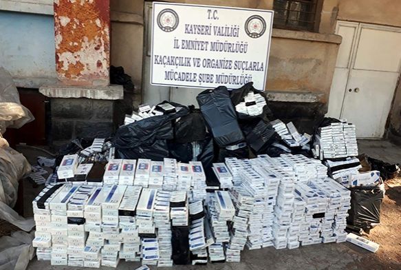 3 bin 720 paket kaçak sigara ele geçirildi