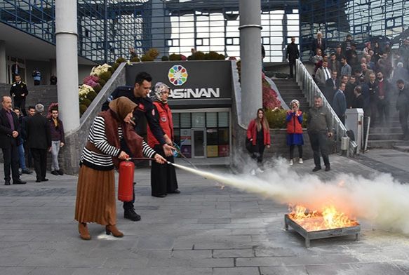 Kocasinan'da yangn tatbikat gereini aratmad
