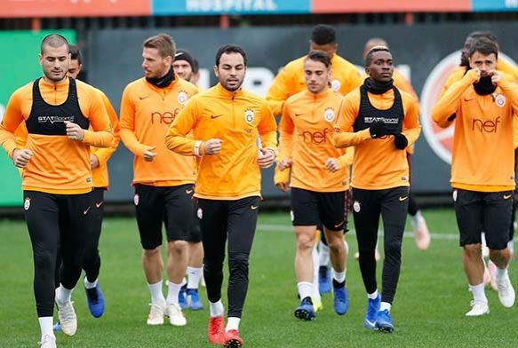 Galatasaray'da ampiyonlar Ligi mesaisi devam etti