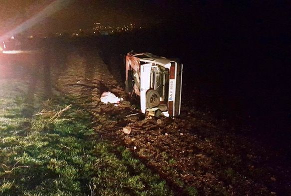Yoldan çıkan otomobil takla attı: 1 ölü, 1 yaralı