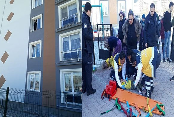 3. kattan düşen çocuk ağır yaralandı
