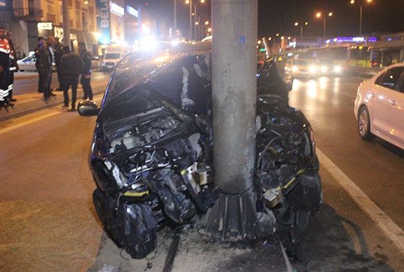 Aşırı hız sonrası feci kaza