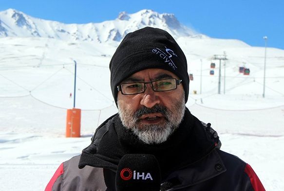 Erciyes'e yaan kar sezonu uzatt