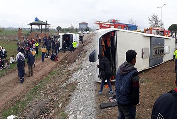 Otobüs kazasında yaralı sayısı 34’e yükseldi