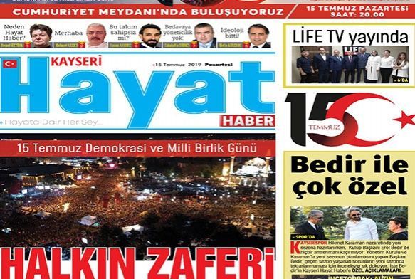 Kayseri HAYAT HABER yayın hayatına başladı