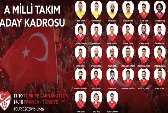 A Milli Takm' Arnavutluk ve Fransa ma aday kadrosu belli oldu