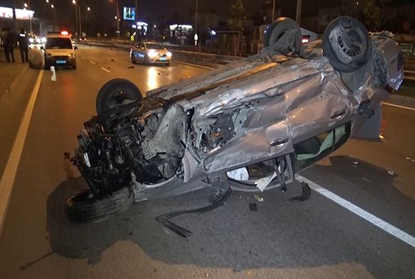  20 takla atan aracn iinden burnu kanamadan kt