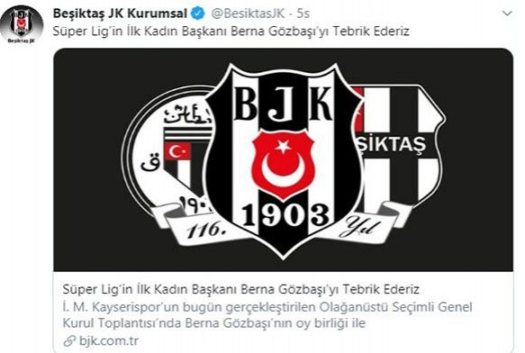 Kayserispor Kulp Bakan Berna Gzbaya tebrik yayor