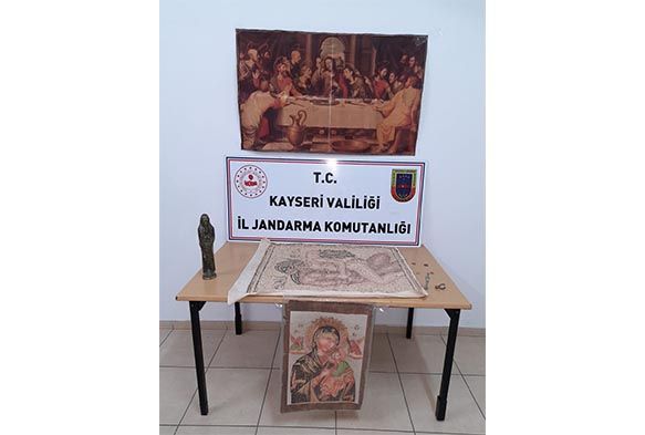 Talas'ta tarihi eser operasyonu