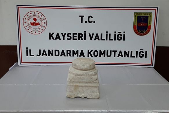 Kayseri'de 1800 yllk tarihi stun ele geirildi