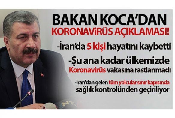 Salk Bakan Koca'dan koronavirs aklamas