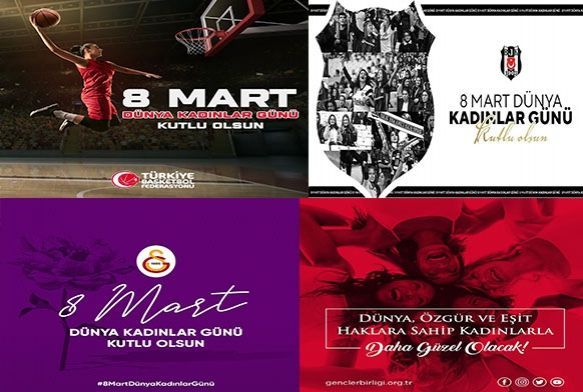 Spor dnyasndan 8 Mart Dnya Kadnlar Gn mesajlar